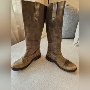 Freebird by Steven Sun Brown Leather distressed Riding Boots